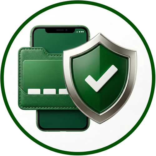 Encrypted mobile gateway for safe deposits and withdrawals in local currency.