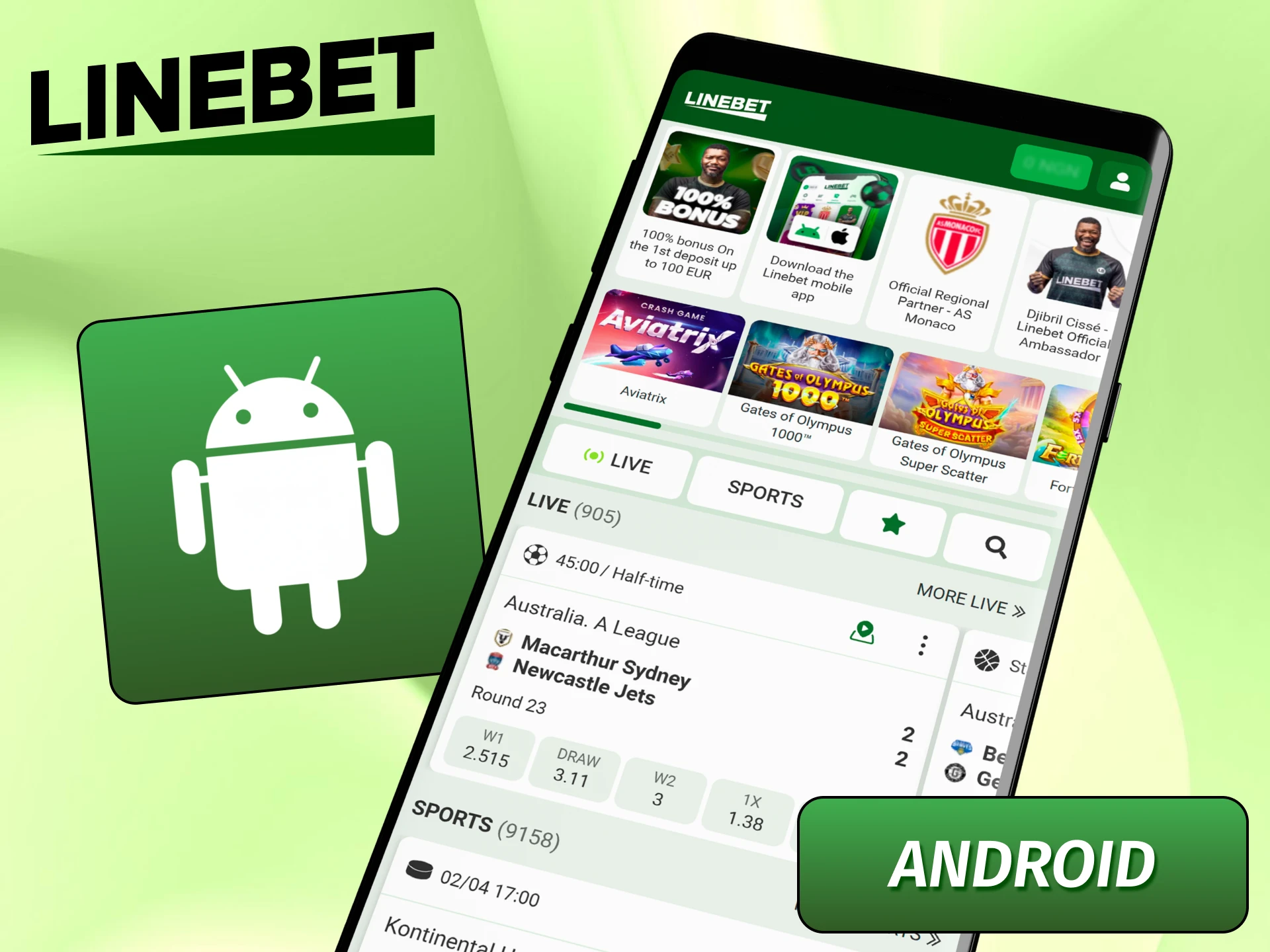Installation guide for the Linebet APK file on Android devices.