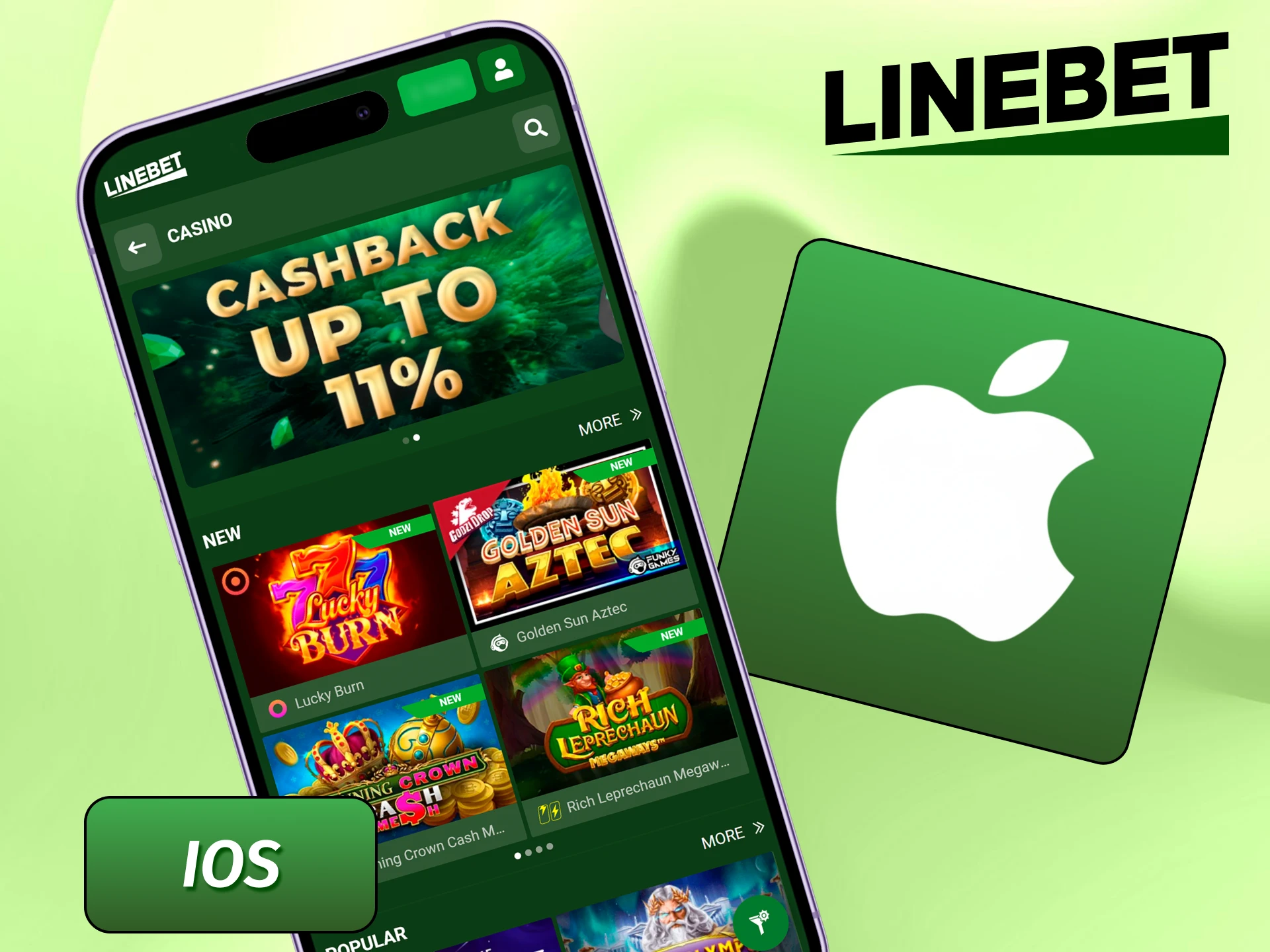 Mobile betting interface for Apple iPhone and iPad users.