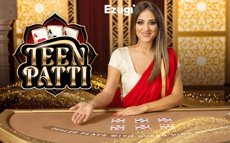 Virtual table for the popular Indian three-card poker game variant.