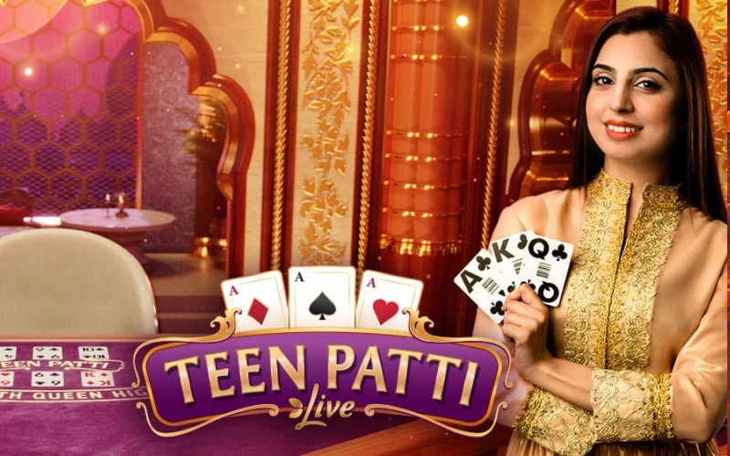 Virtual table for the popular South Asian three-card poker game.